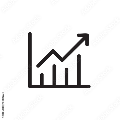 Growth chart illustrating upward trend in business performance
