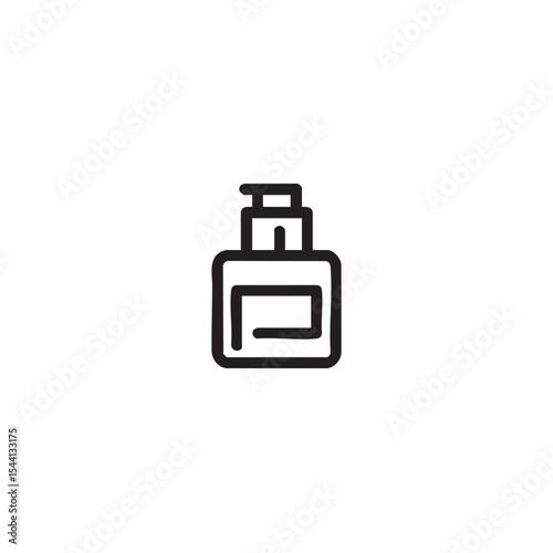 Minimalist design of a perfume bottle for creative projects
