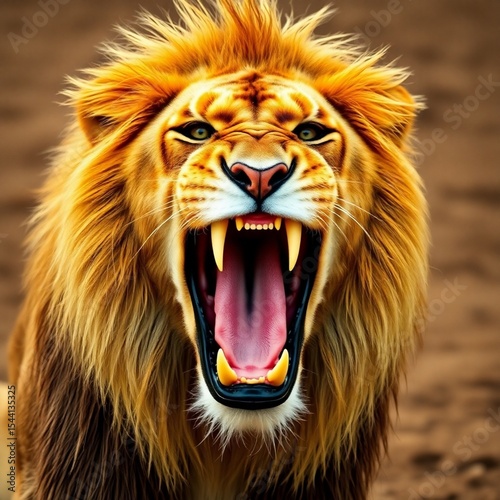 portrait of a lion
