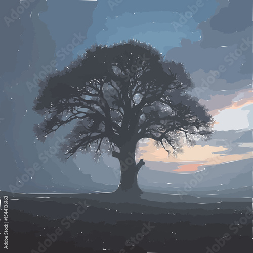 illustration vector of tree