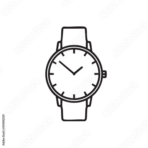 Minimalist wristwatch design for modern timekeeping