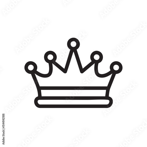 Crown design for royalty theme or celebration event
