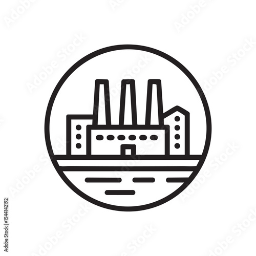 Industrial building outline for urban development design