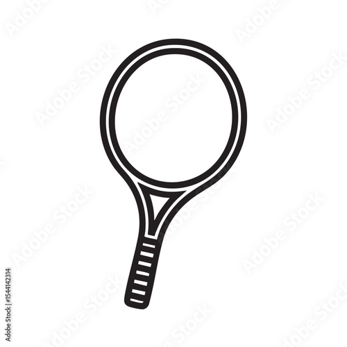 Tennis racket design for sports branding and merchandising
