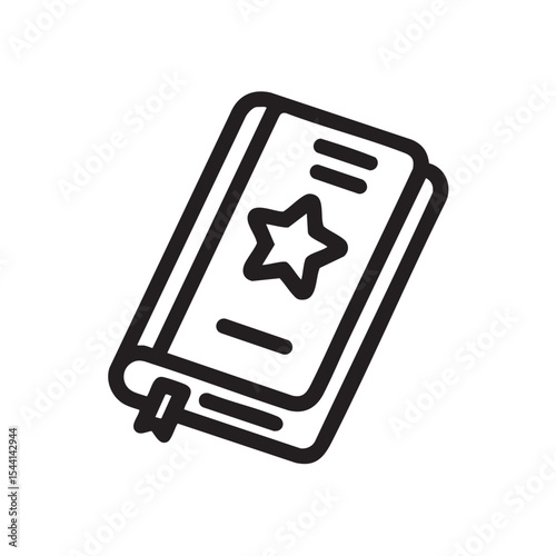 Creative journal design featuring a star icon for personal use