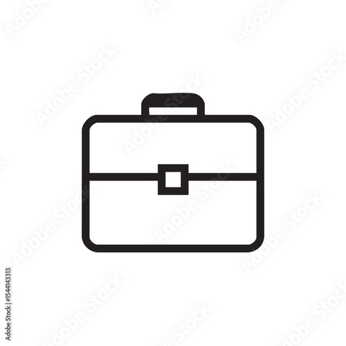 Briefcase outline design for professional use in business