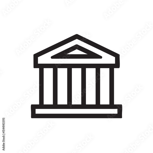 Classic architectural structure with columns and pediment