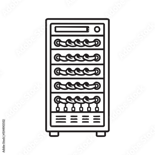 Chain locker design for secure storage in facilities