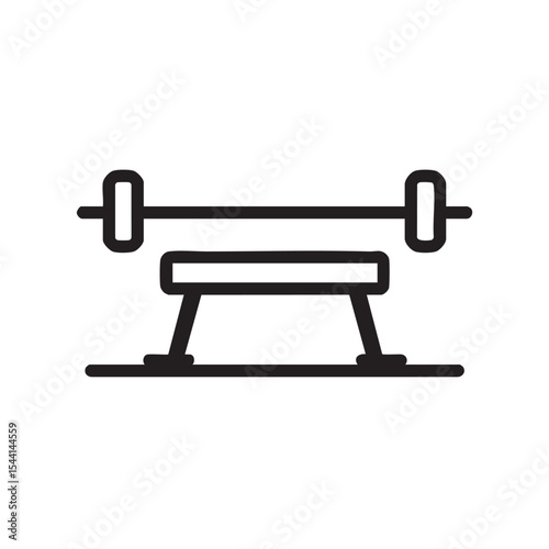 Weightlifting setup for fitness training in gym environment