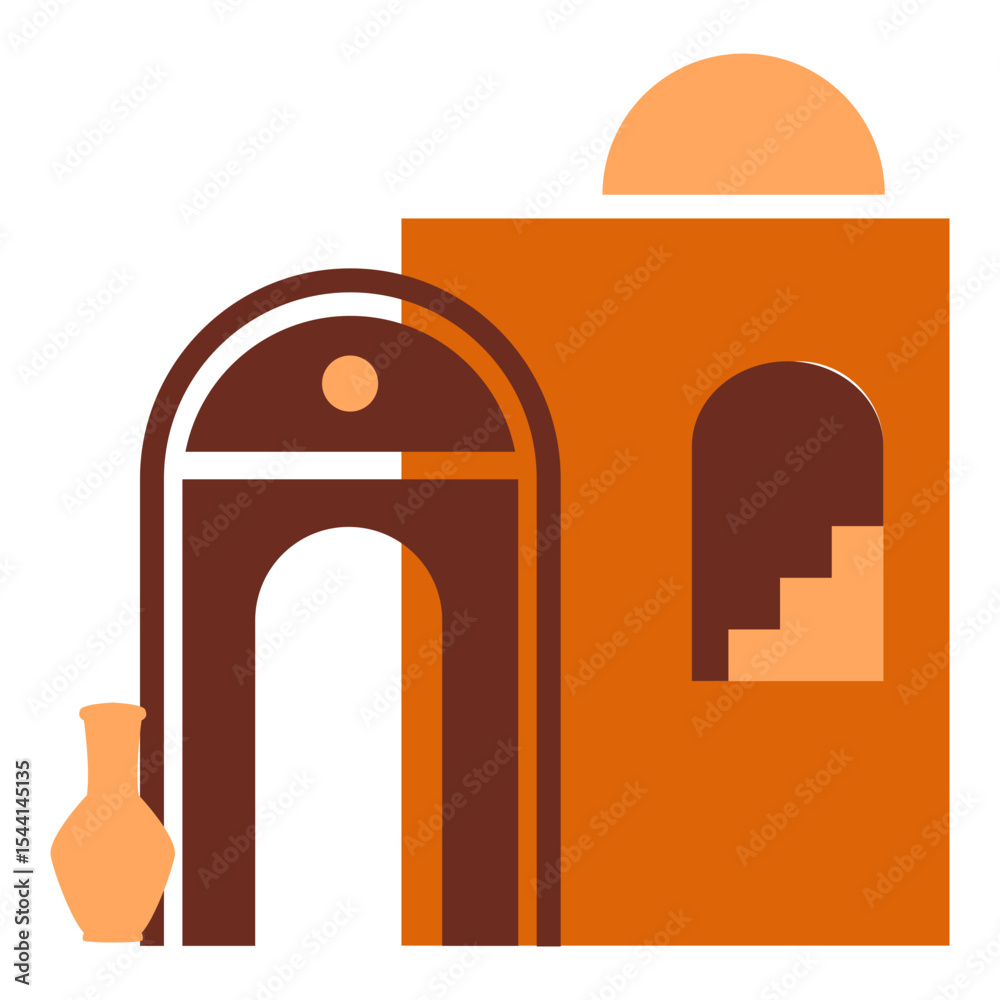 Fototapeta premium Architectural Boho