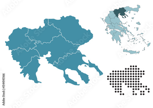 Set maps of Central Macedonia region