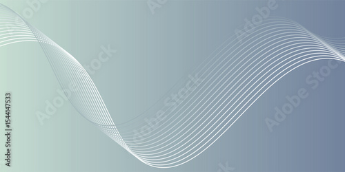 Minimalist banner gradient background with design waves and lines abstract memphis.Vector illustration