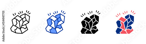 Coal icon sheet multiple style collection