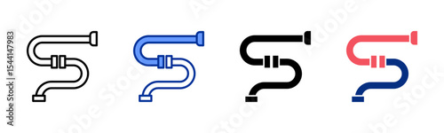 Pipelines icon sheet multiple style collection