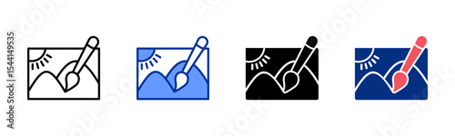 Design icon sheet multiple style collection