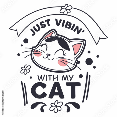 Just vibin with my cute cat happy pet life