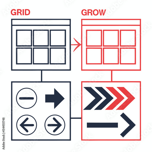 Grid and Layout Design Icons