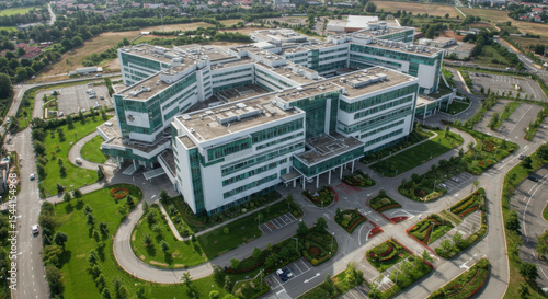 Wallpaper Mural An aerial view of a modern hospital building.

 Torontodigital.ca