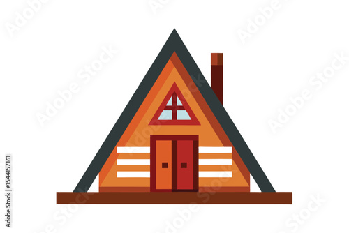 Cozy Cabin's Haven: a picturesque cabin that embodies the charm of secluded living, its A-frame architecture and welcoming atmosphere evoke feelings of warmth and simplicity.