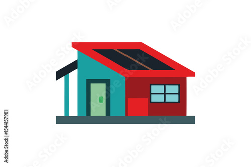 Modern Sustainable Home Design Eco-Friendly House with Solar Panels