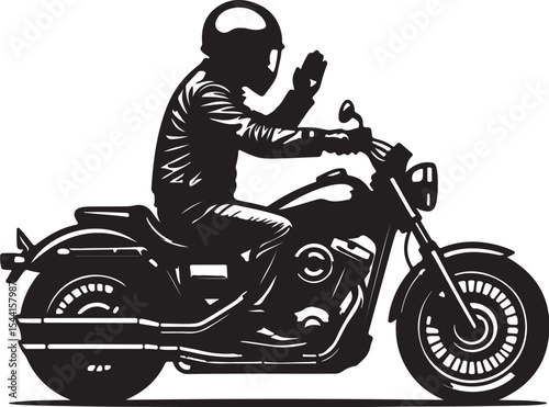 man riding a motorcycle