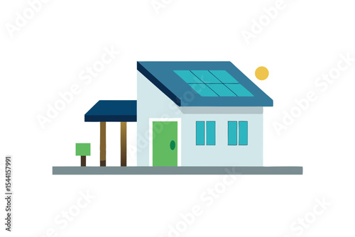 Sustainable Home Design Eco-Friendly House with Solar Panels
