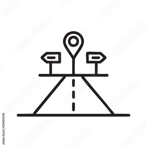 Guidance on pathways with direction signs at crossroads