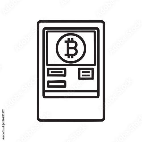 Bitcoin ATM for cryptocurrency transactions and exchanges