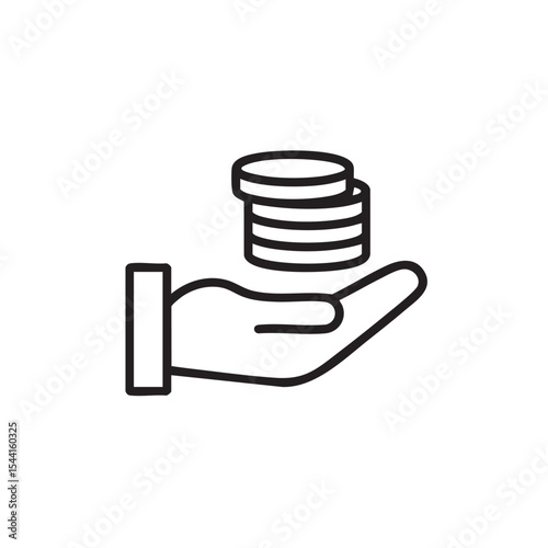 Hand holding coins symbolizing finance and savings concepts