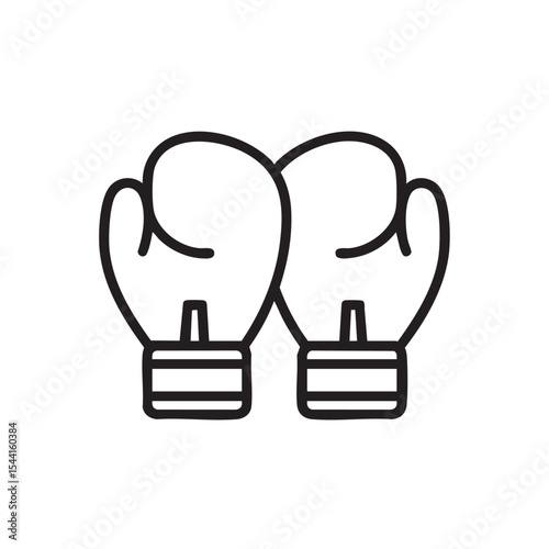 Boxing gloves design for sports events and fitness training