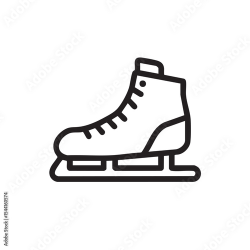 Ice skating shoe design for winter sports and activities