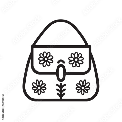 Floral design handbag ideal for fashion accessories and trends