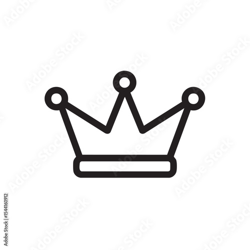 Elegant crown design for royalty theme or celebration uses