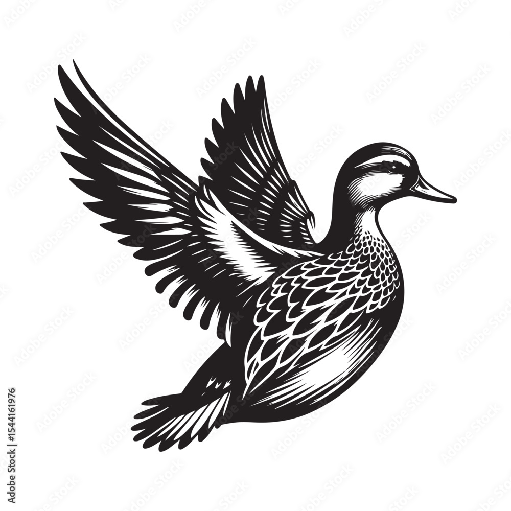 Obraz premium vector illustration of an eagle