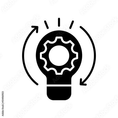 Lean Management glyph icon