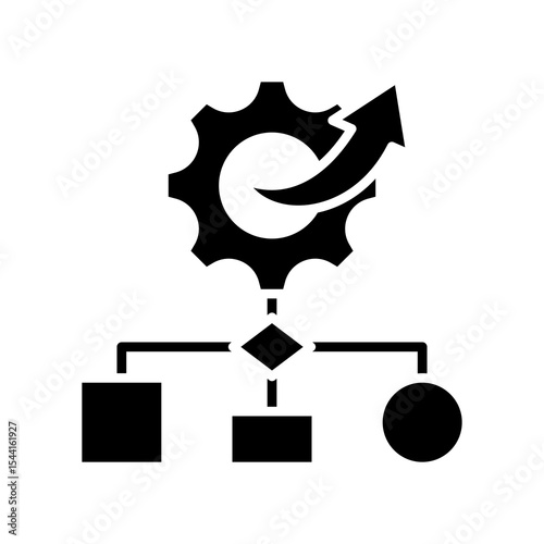 Workflow Efficiency glyph icon