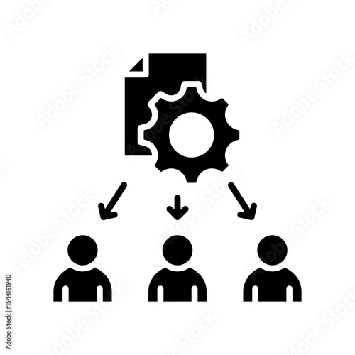 Workload Distribution glyph icon
