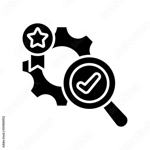 Quality Control glyph icon