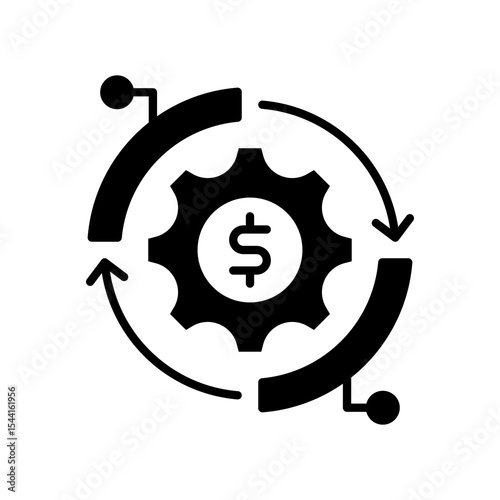 Asset Utilization glyph icon