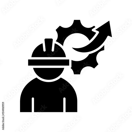 Labor Efficiency glyph icon