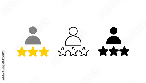 experience icon set. Line, solid and filled outline colorful version, outline and filled vector sign. Idea Symbol, logo illustration. Vector graphics
