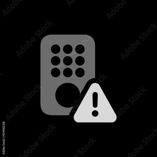 Filled Entry Keypad Warning Icon