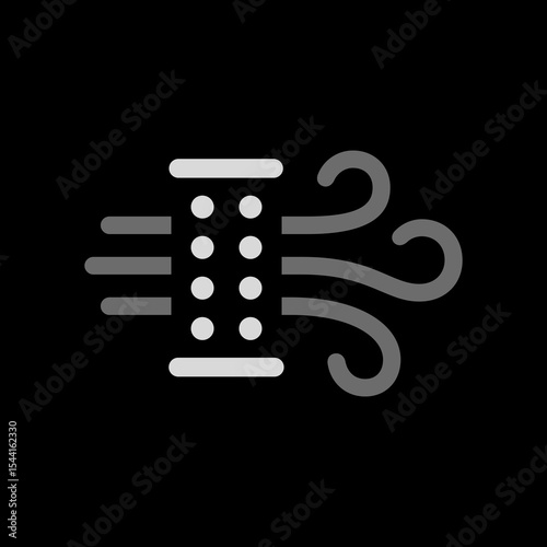 Engine Emission Filter Icon