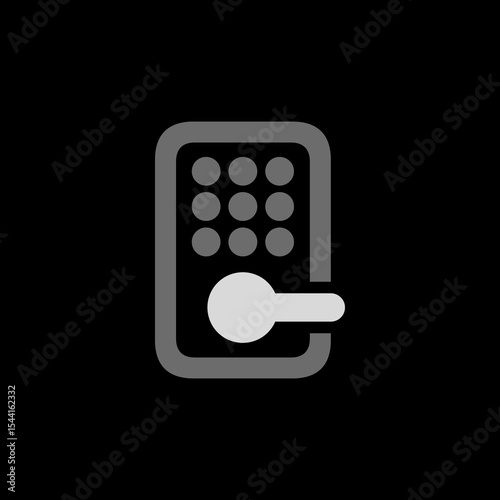 Outlined Entry Keypad Icon