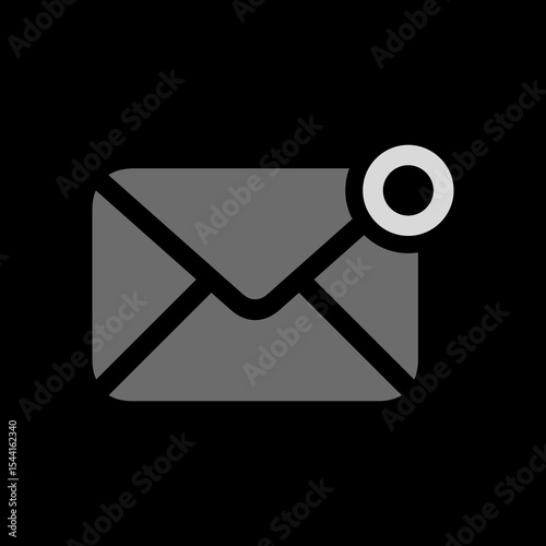 Filled Envelope with Badge Icon
