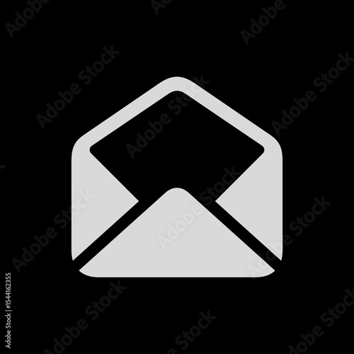 Filled Open Envelope Icon
