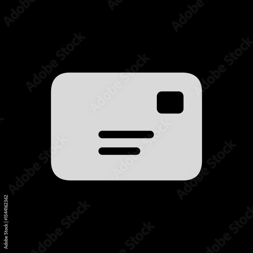 Filled Front-View Envelope Icon