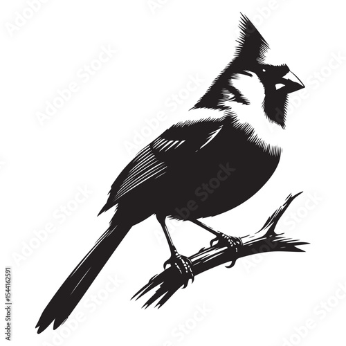 crow on a white background