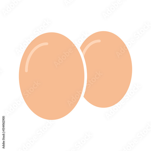 Set of broken eggs icon. Black and outline shapes of cracked egg
