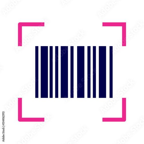 Barcode scaning icon. Vector bar code, on white background.
